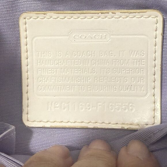 Coach Kyra Daisy Y2K Tan Beige White Backpack Bag Charms Utility Preppy GUC - Picture 7 of 13